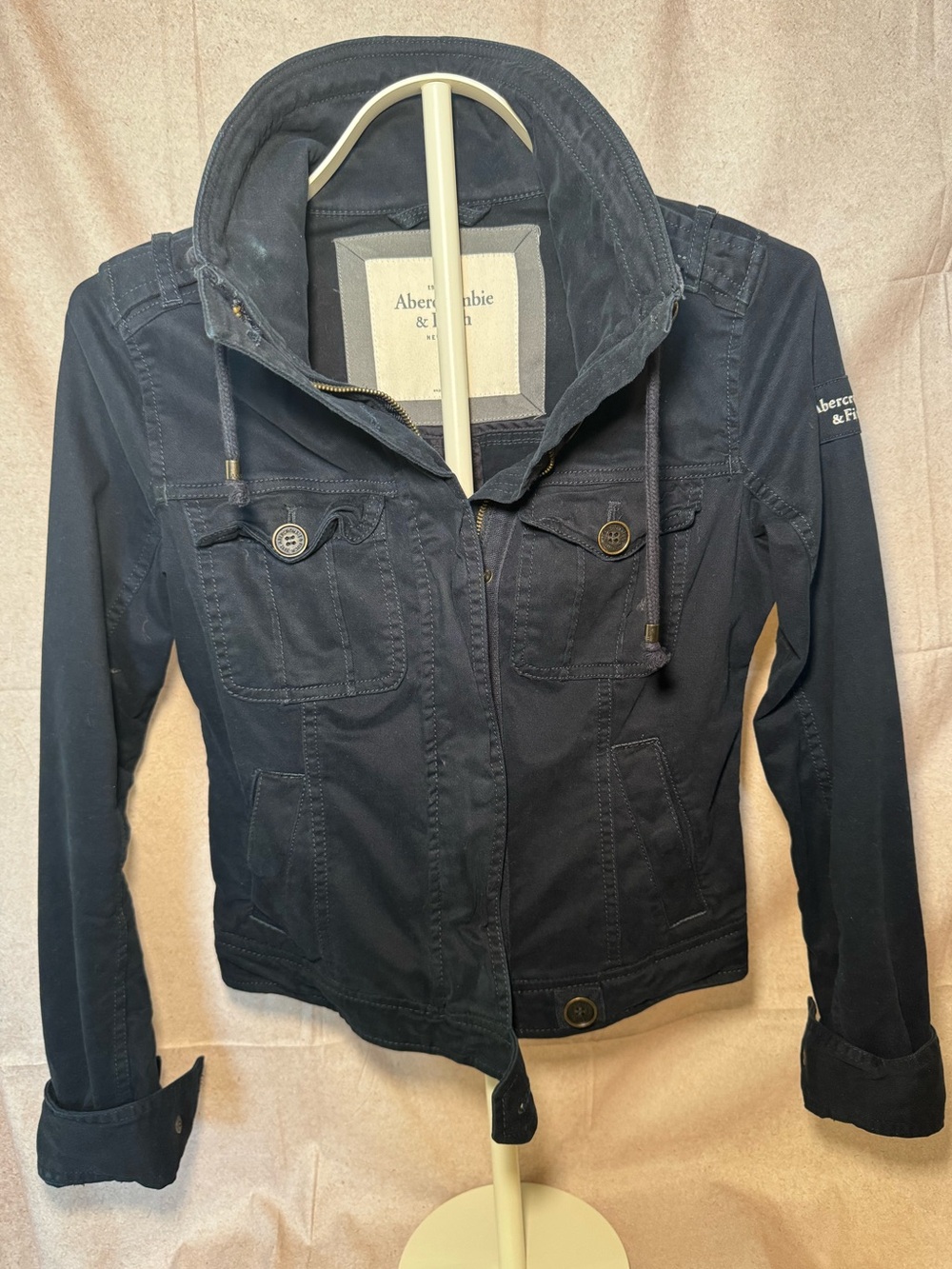 Abercrombie & Fitch Navy Utility Jacket